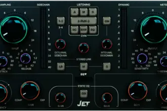 Jet free dynamic EQ plugin by Acustica Audio