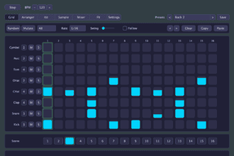 Little Drum Machine free drum VST plugin by Snorkel Audio