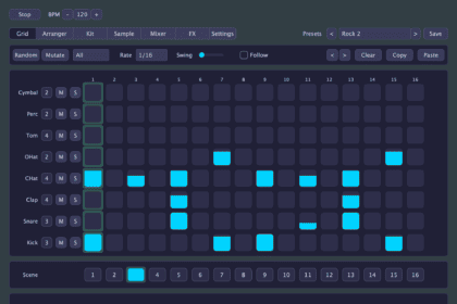 Little Drum Machine free drum VST plugin by Snorkel Audio