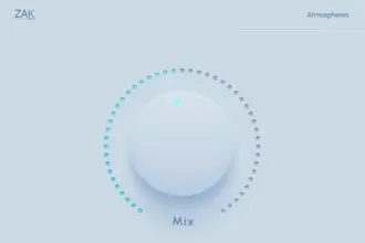 Atmospheres free reverb plugin interface by ZAK Sound
