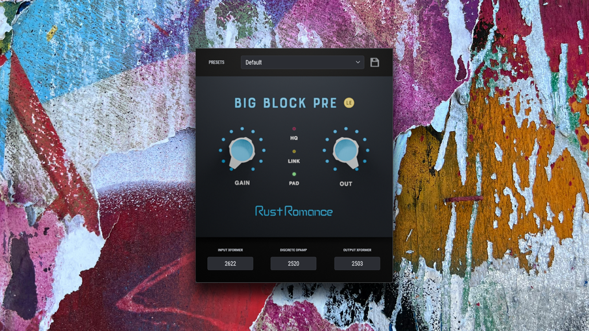 BigBlockPre LE by Rust Romance free discrete preamp plugin