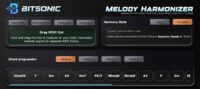 Bitsonic Melody Harmonizer free MIDI chord generator plugin interface
