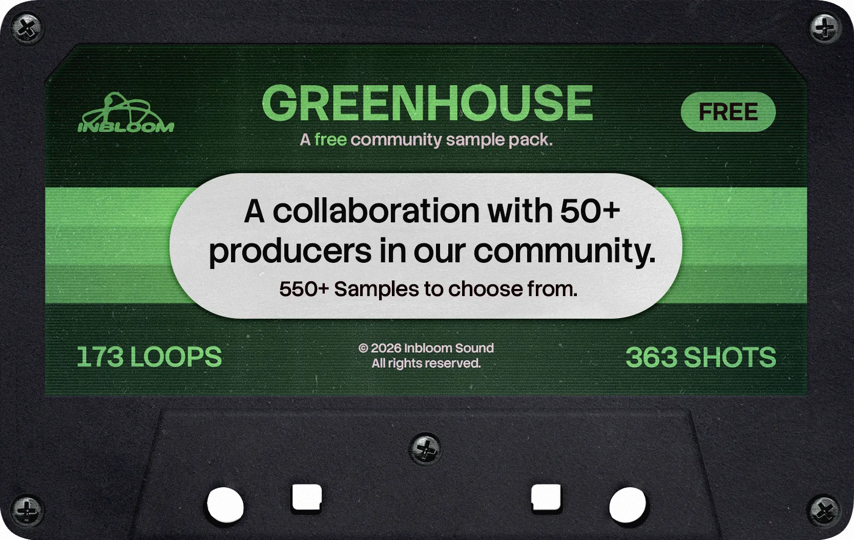 Inbloom Greenhouse free community sample pack
