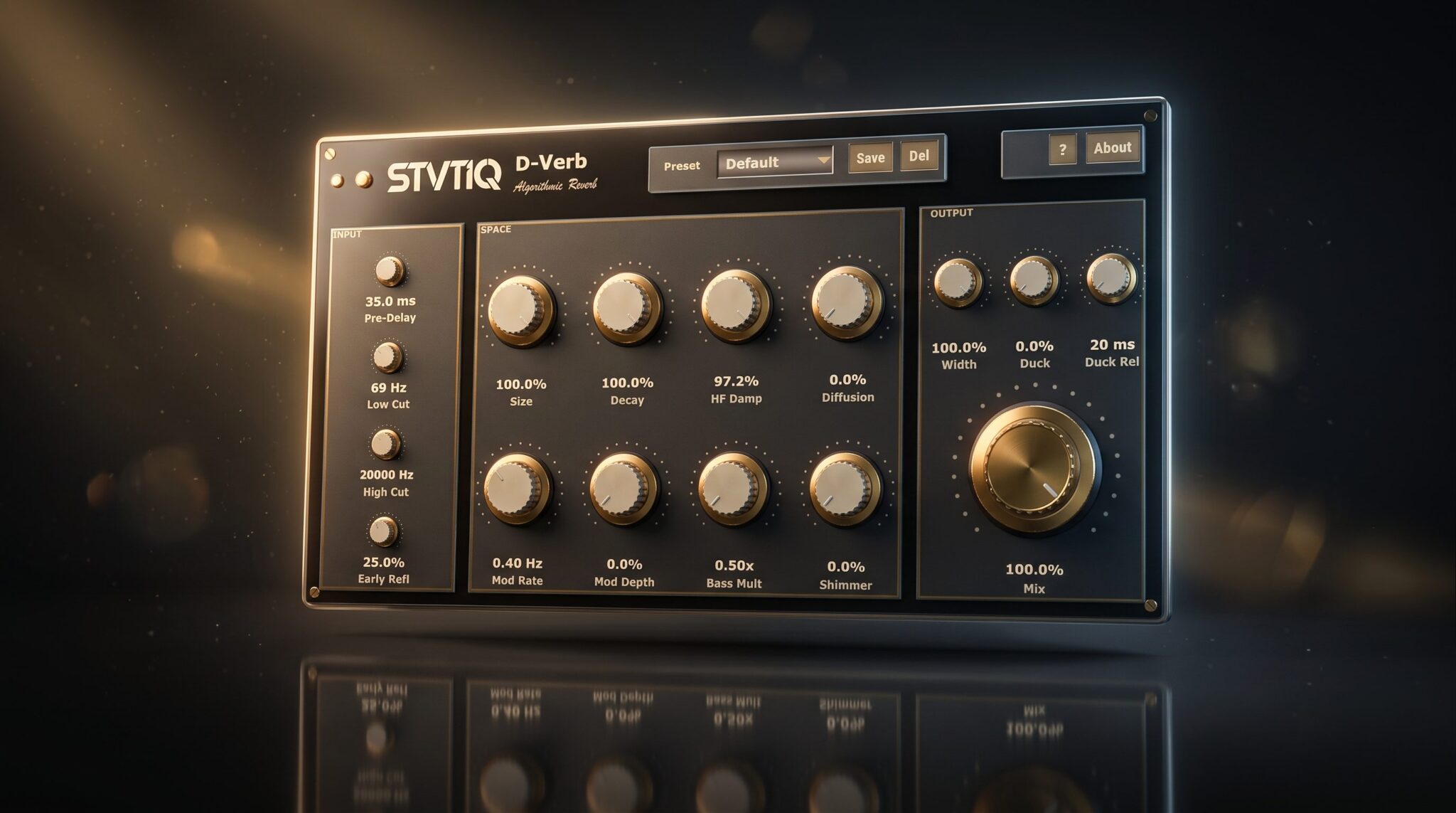 STVTIQ D-Verb free algorithmic reverb plugin
