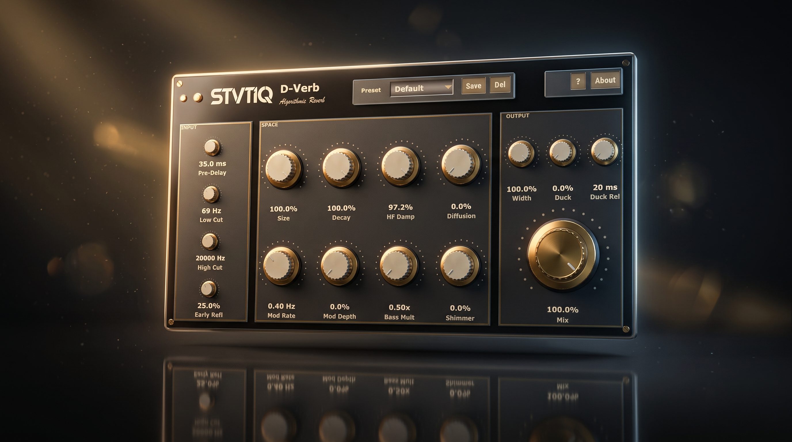 STVTIQ D-Verb free algorithmic reverb plugin