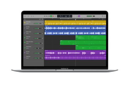 GarageBand free DAW for Mac music production interface