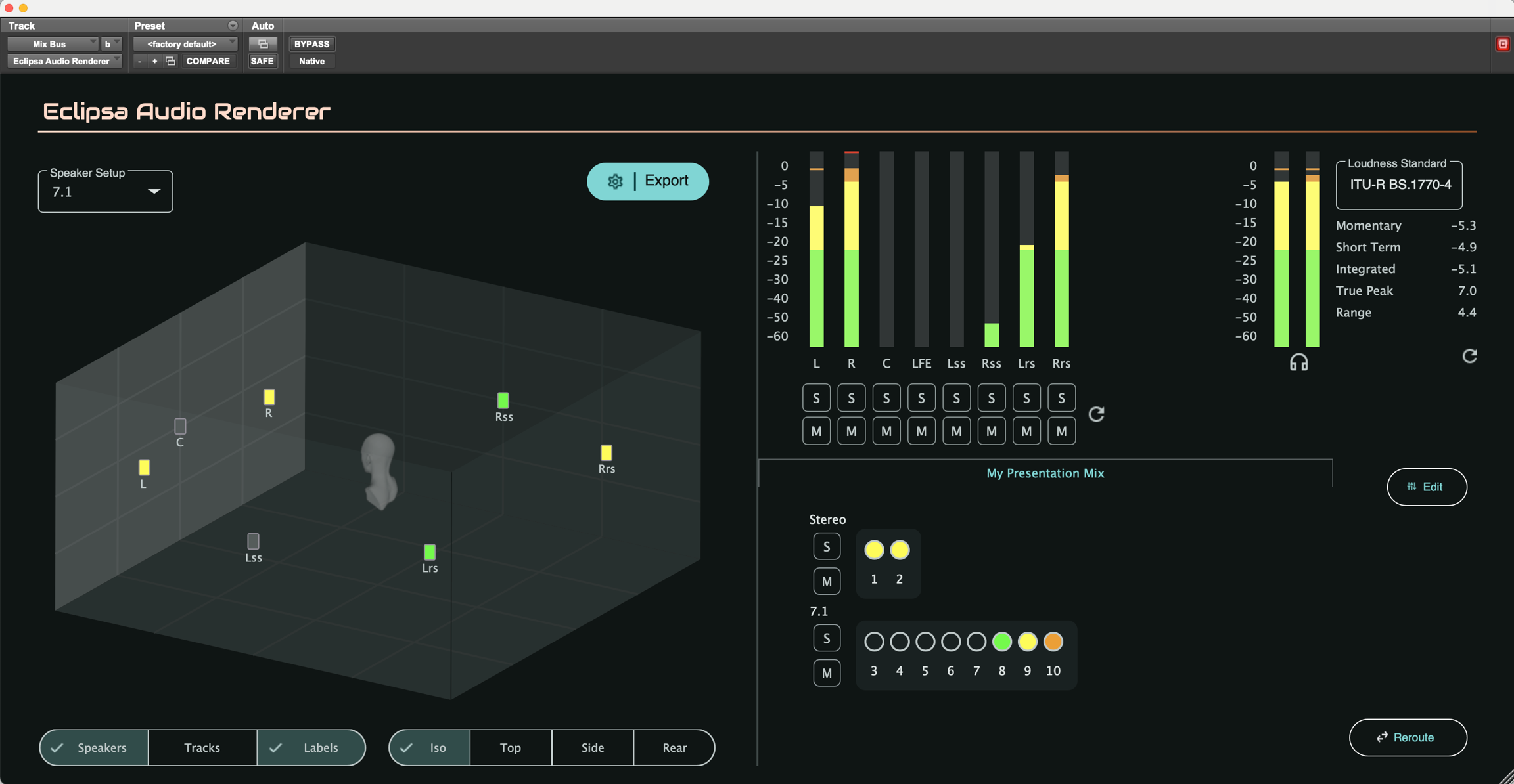 Eclipsa Audio Renderer free spatial audio plugin interface