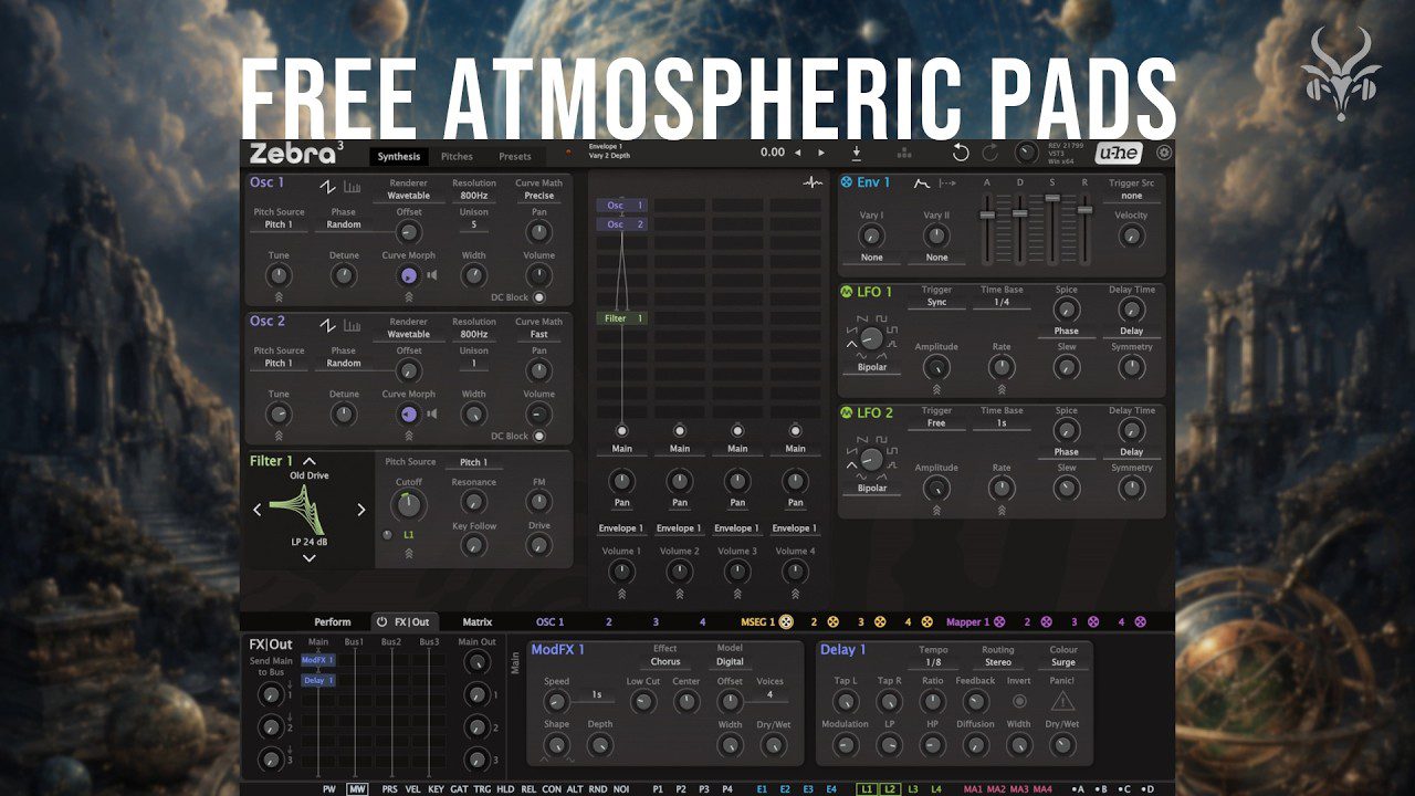 Dream Atlas Zebra 3 presets official demonstration
