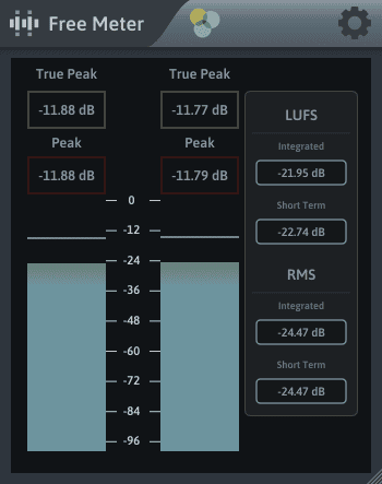 Venn Audio Free Meter loudness and true peak mastering plugin