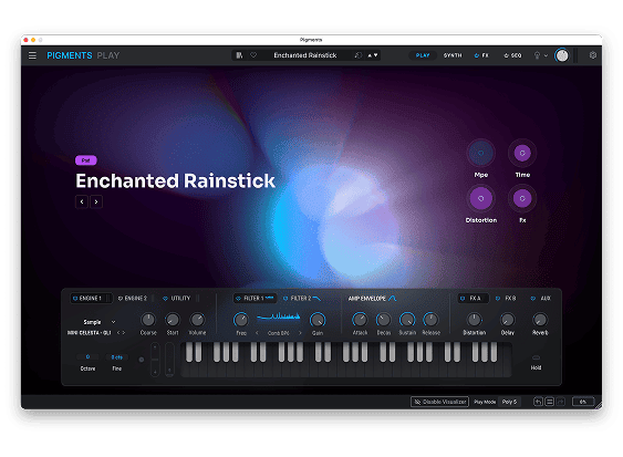 Arturia Pigments Play free multi-engine synthesizer VST interface