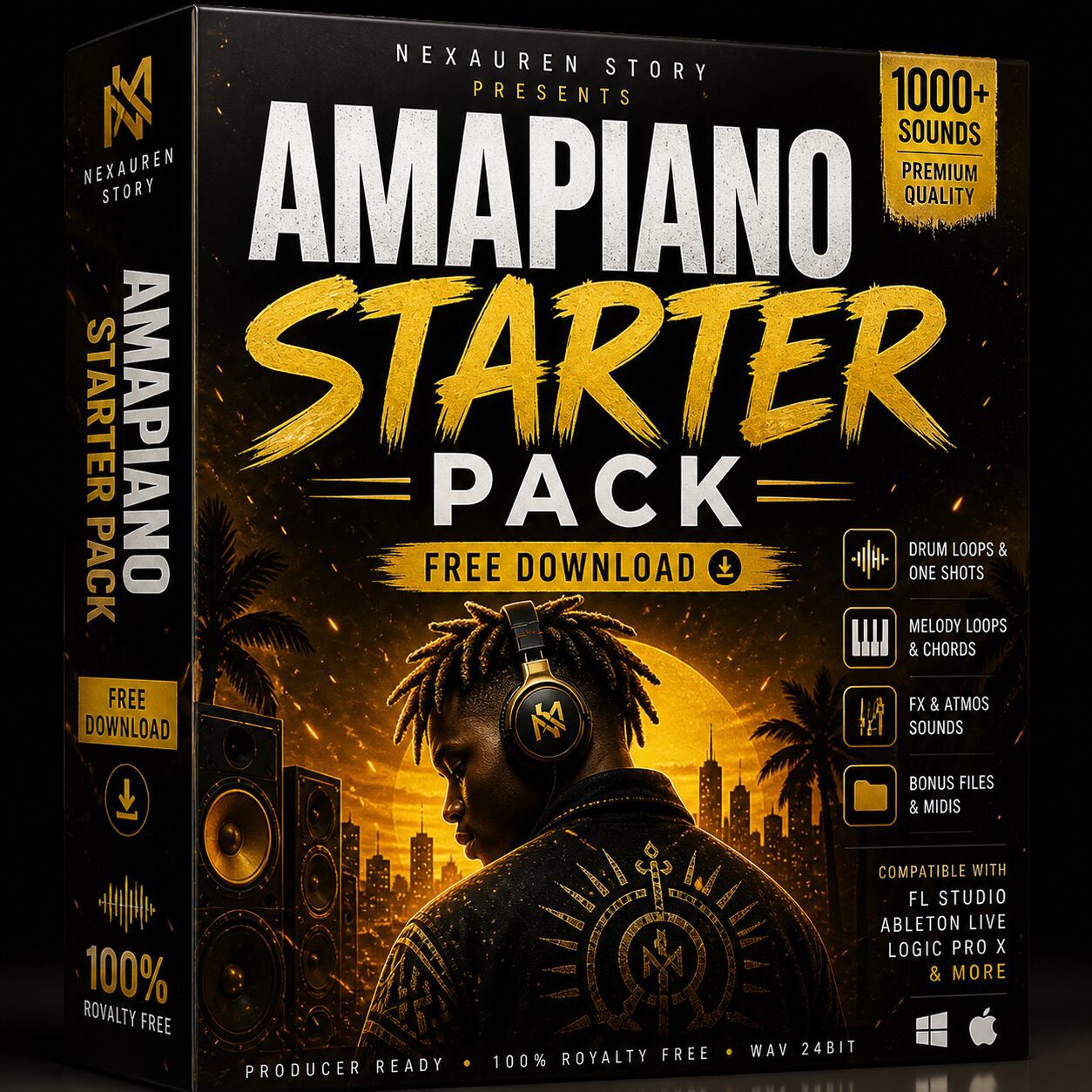 Nexauren Story Amapiano Starter Pack free sample pack