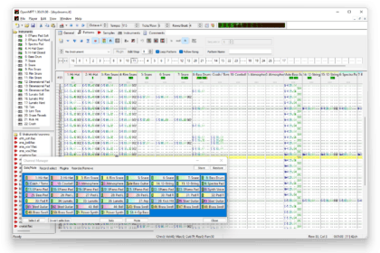 OpenMPT free tracker DAW pattern editor interface
