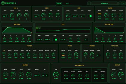 OA-Phosphor-1 free virtual analog VST synthesizer