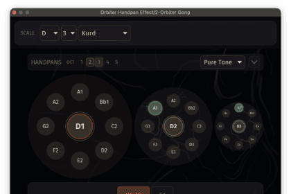 Orbiter Handpan free physically modelled acoustic handpan VST plugin