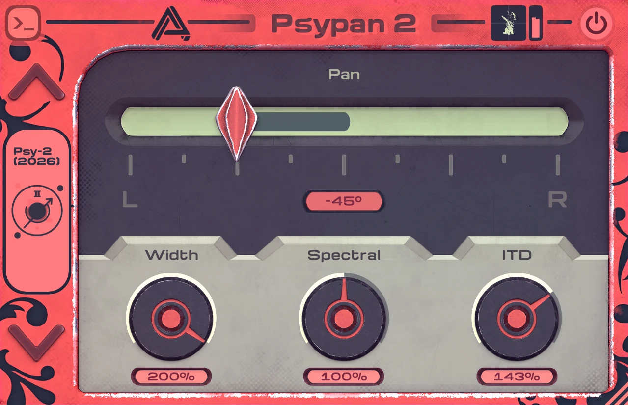 Psypan 2 Free stereo panning and binaural processing plugin by Auburn Sounds