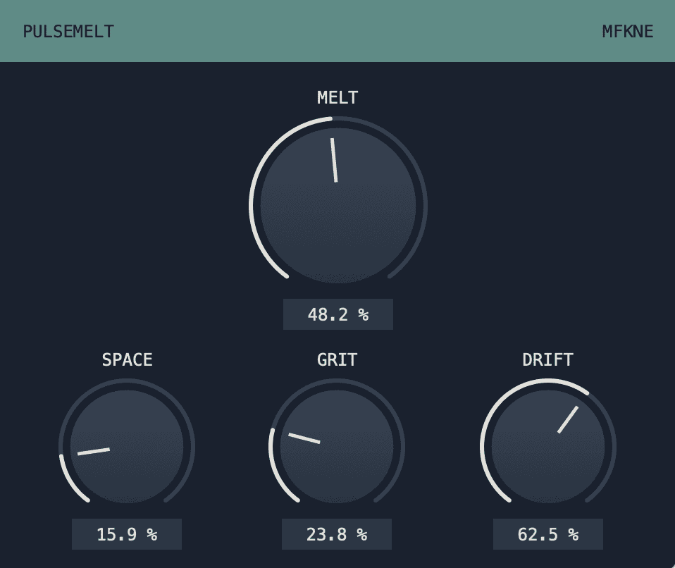 PULSEMELT by MFKNE free VST3 delay reverb plugin