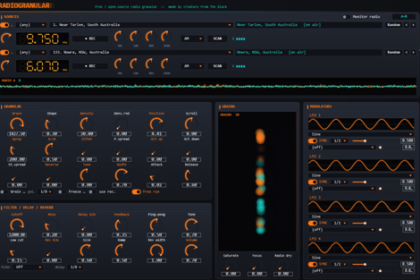 RadioGranular free granular synth official visual by Creature From The Black