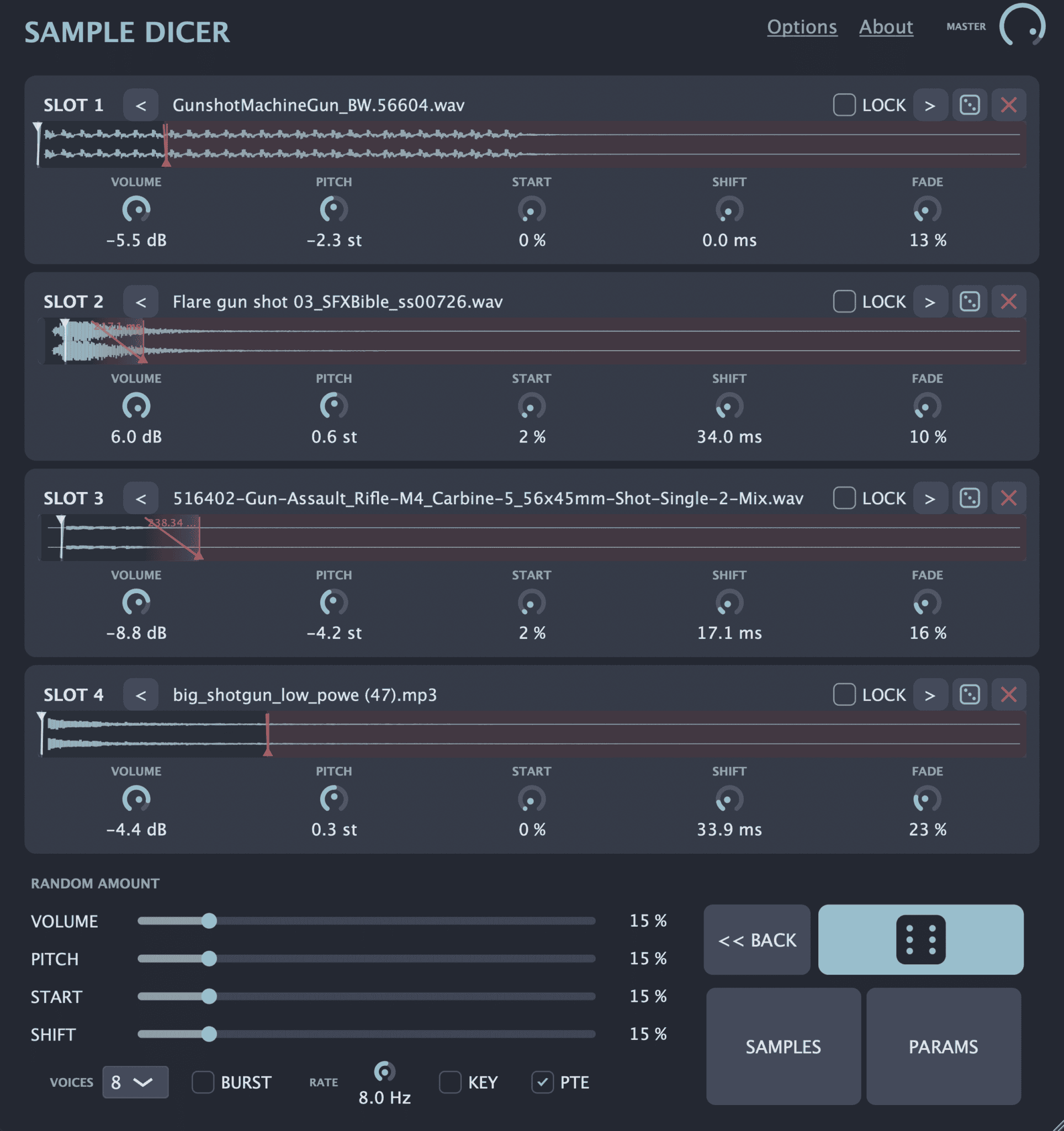 Sample Dicer free four-layer sampler VST plugin