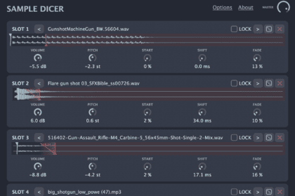 Sample Dicer free four-layer sampler VST plugin