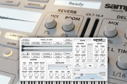 Samplea free sampler VST3 and AU interface by Cloudy Samples