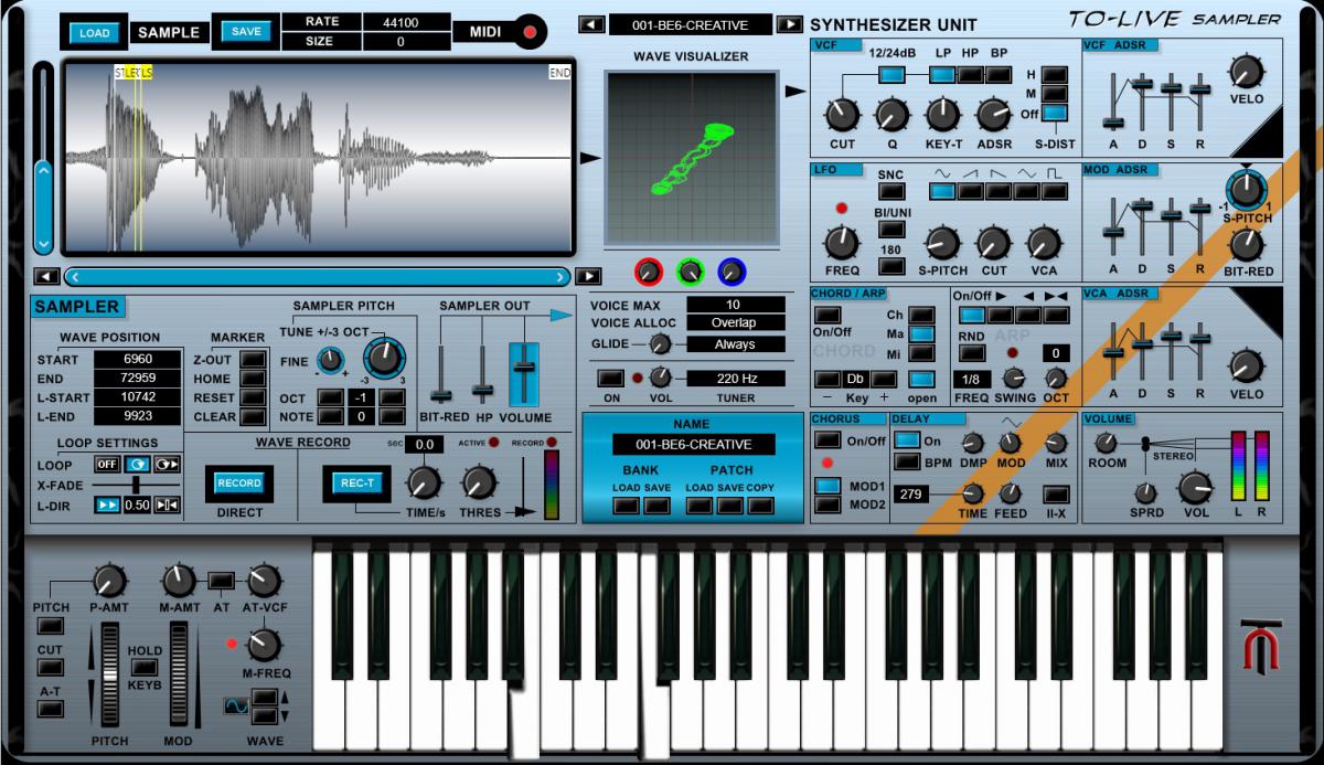 TO-Sampler free sampler VST3 interface by TubeOhm
