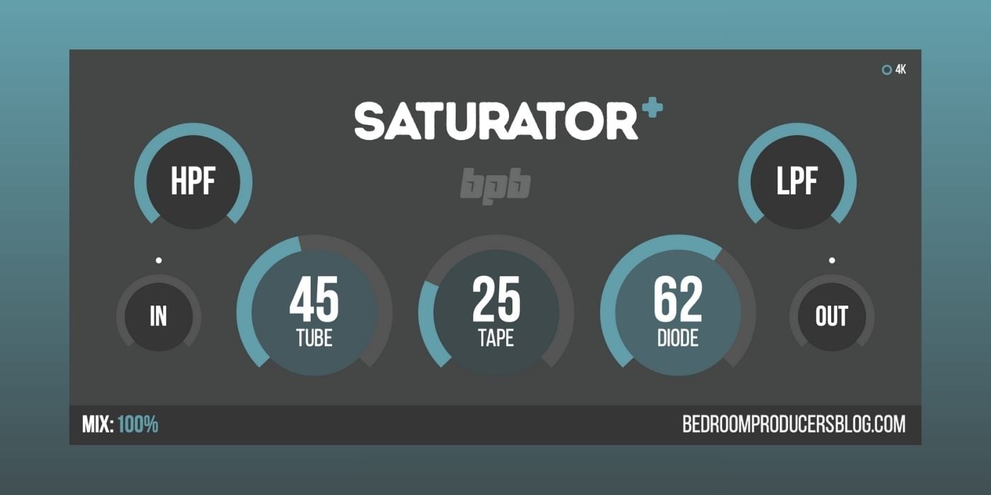 BPB Saturator Plus free tube tape and diode saturation plugin