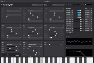 neo synth free modular VST3 synthesizer interface