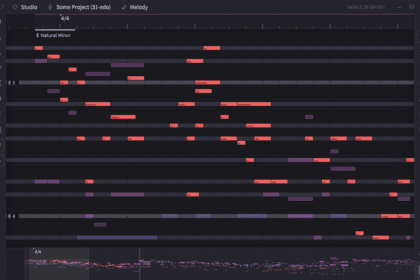 Helio free MIDI DAW and music sequencer Piano Roll interface