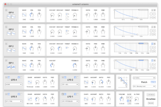 OctaSine free FM synthesizer VST and CLAP plugin interface