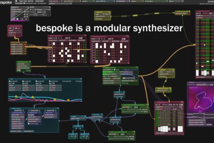 Bespoke Synth free modular DAW interface with connected music production modules