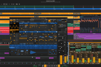Zrythm Basic free open-source DAW interface for audio and MIDI production