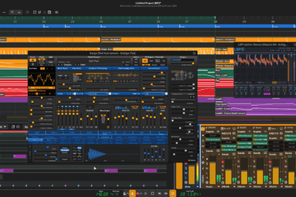 Zrythm Basic free open-source DAW interface for audio and MIDI production