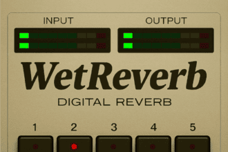 WET Reverb free 12-bit digital reverb VST3 plugin interface
