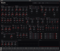 Galdr free wavetable and subtractive synth VST interface by Sognevo