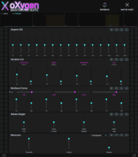 oXygen free all-in-one mastering suite VST3 plugin interface