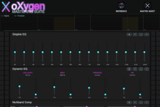 oXygen free all-in-one mastering suite VST3 plugin interface