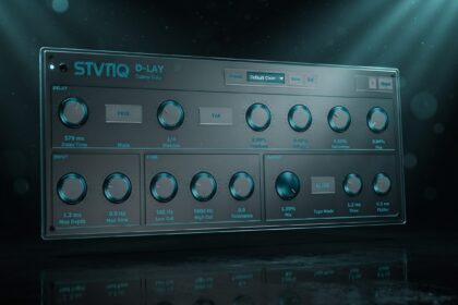 STVTIQ D-Lay free diffuse stereo delay VST plugin interface