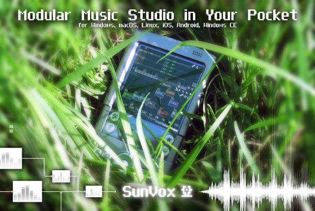 SunVox free modular DAW and tracker interface