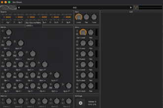 Six Sines free six-operator FM synth plugin interface
