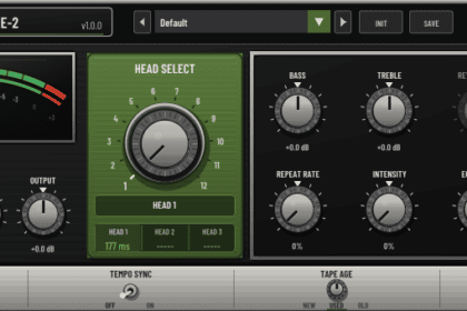 Tape Echo 2 free tape delay VST plugin by Dusk Audio