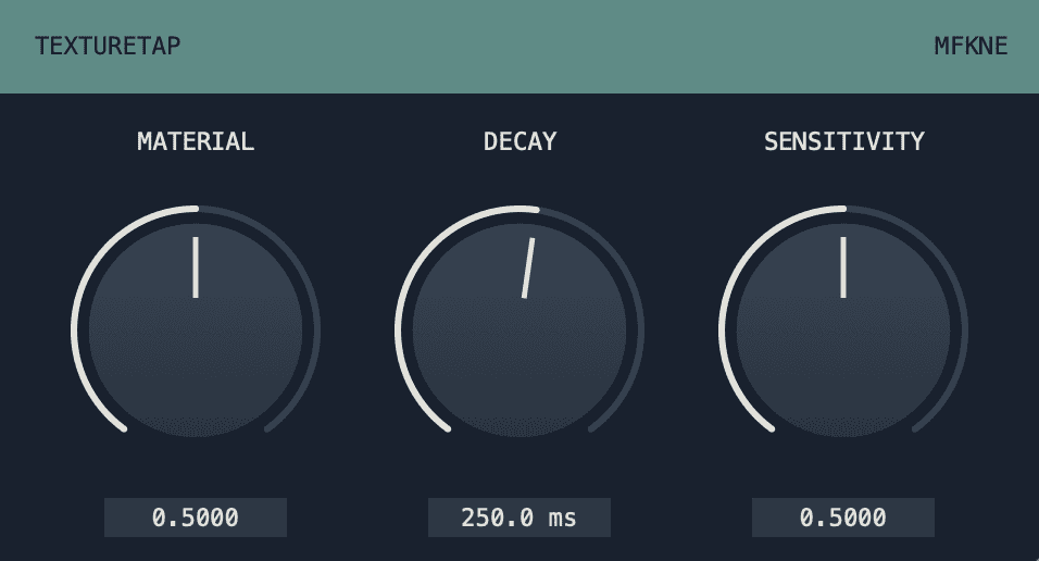 TEXTURETAP free VST3 plugin by MFKNE