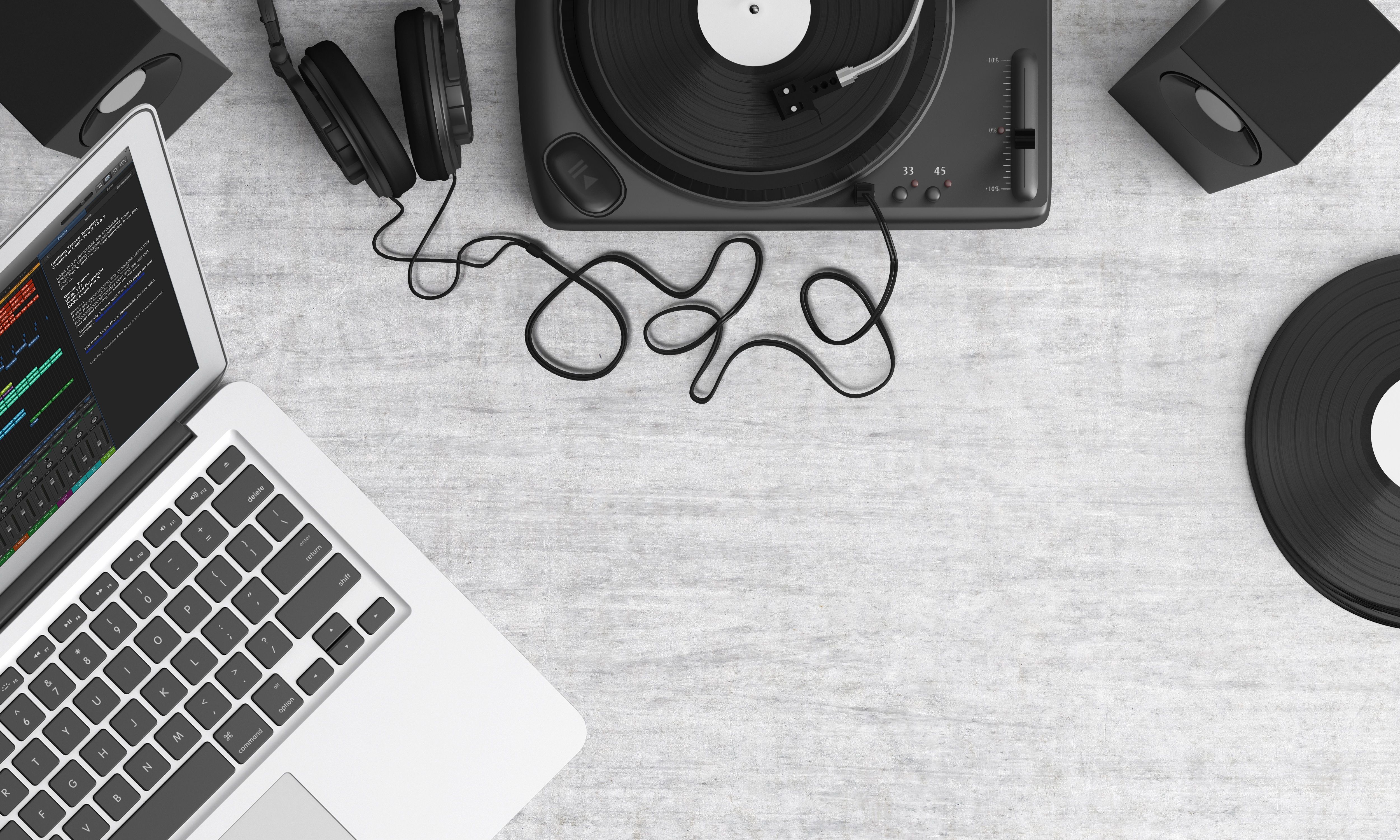 Smartphone and earphones representing high quality digital music listening