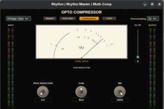 Multi-Comp free multi-mode compressor plugin by Dusk Audio in Vintage Opto mode