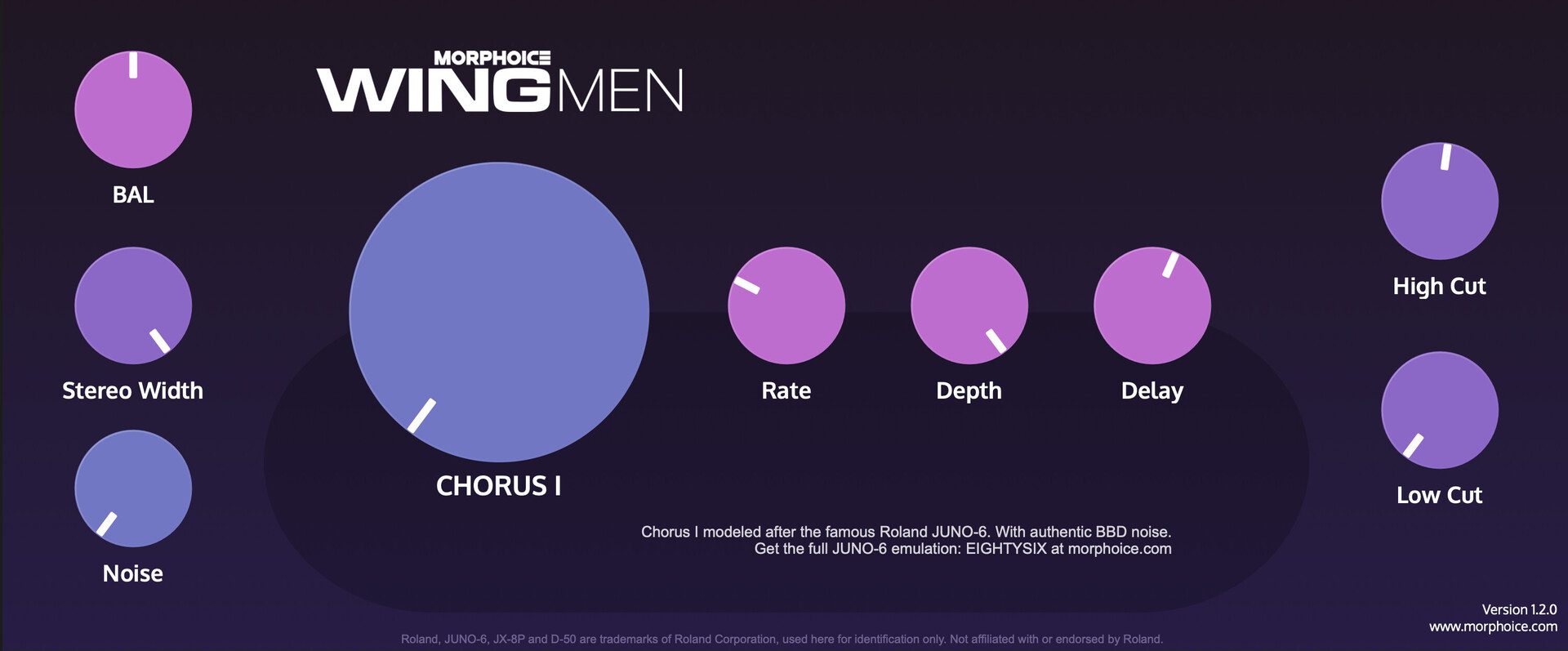 WingMen free vintage chorus VST by Morphoice